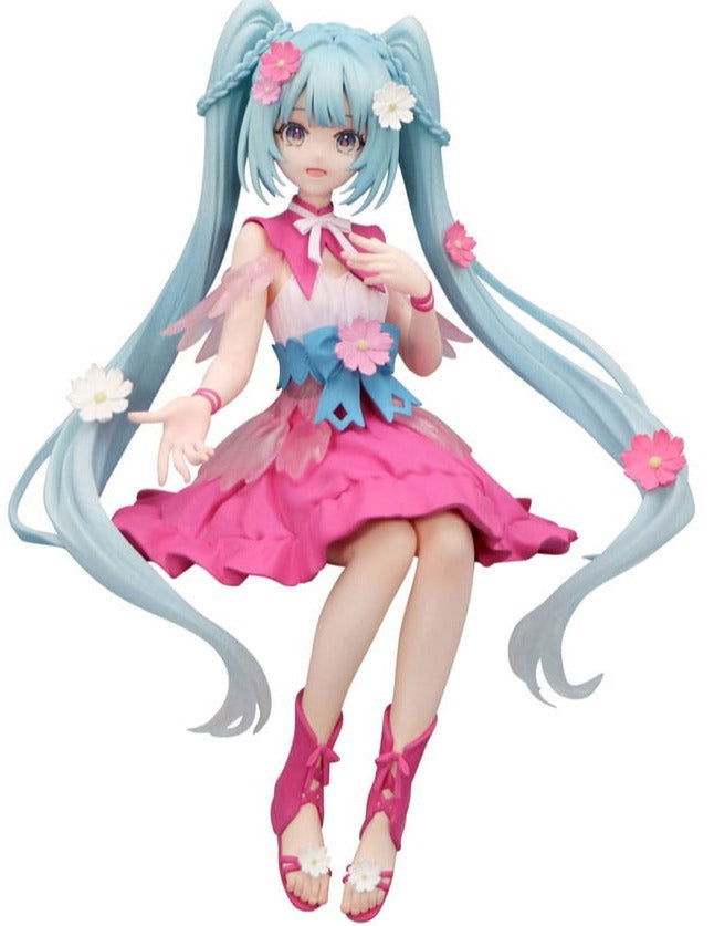 Hatsune Miku Noodle Stopper PVC Statue Flower Fairy Cosmos 14 cm Prizefiguren Yokina