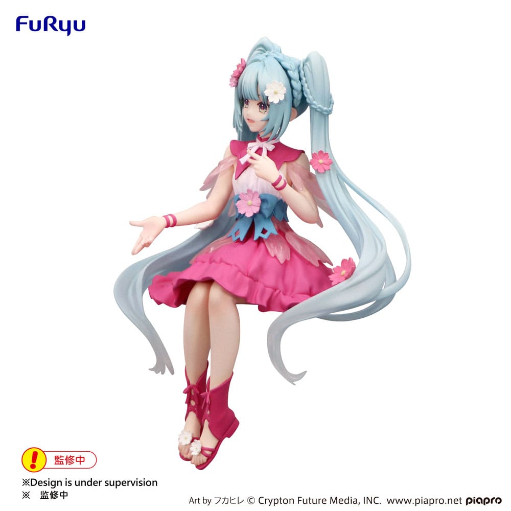 Hatsune Miku Noodle Stopper PVC Statue Flower Fairy Cosmos 14 cm Prizefiguren Yokina