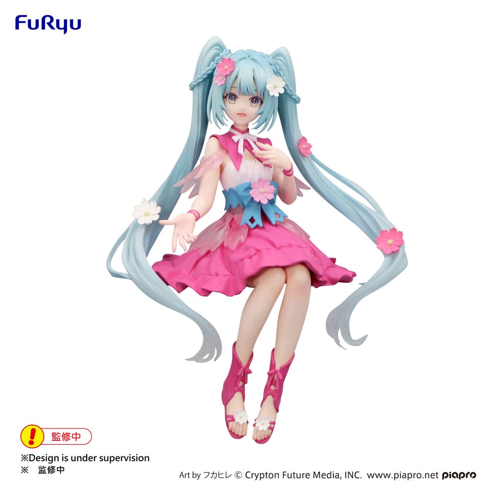 Hatsune Miku Noodle Stopper PVC Statue Flower Fairy Cosmos 14 cm Prizefiguren Yokina