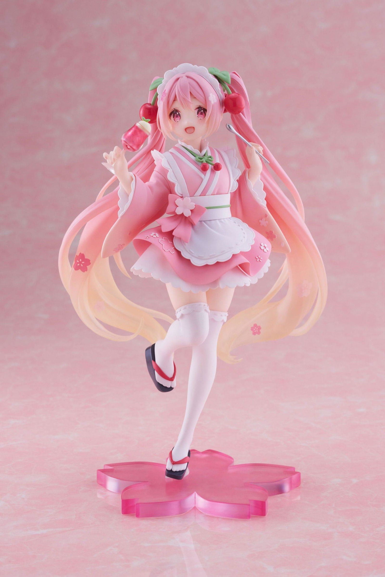 Hatsune Miku PVC Statue Newley Written Sakura Miku Japanese Cafe Ver. 18 cm Prizefiguren Yokina