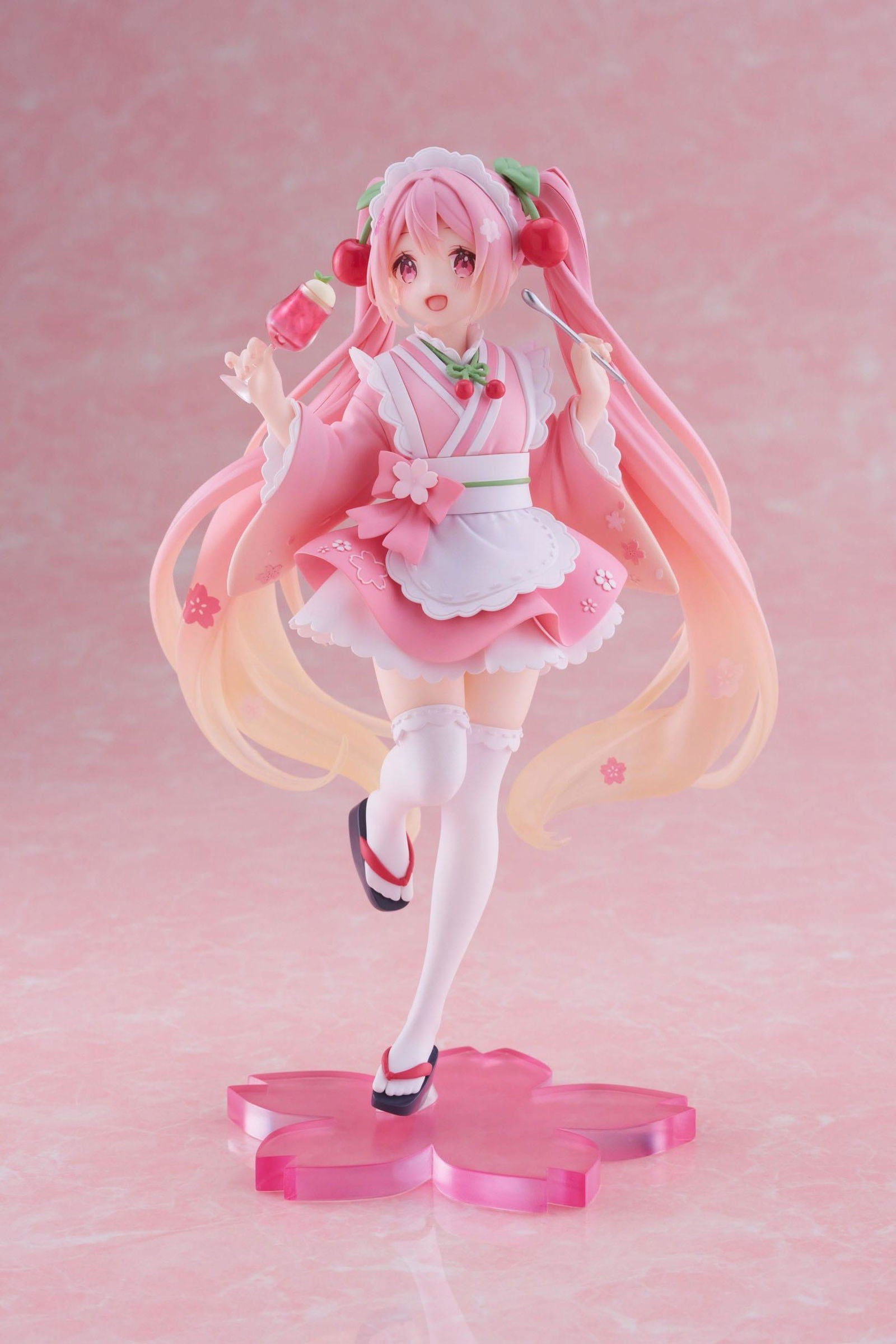 Hatsune Miku PVC Statue Newley Written Sakura Miku Japanese Cafe Ver. 18 cm Prizefiguren Yokina