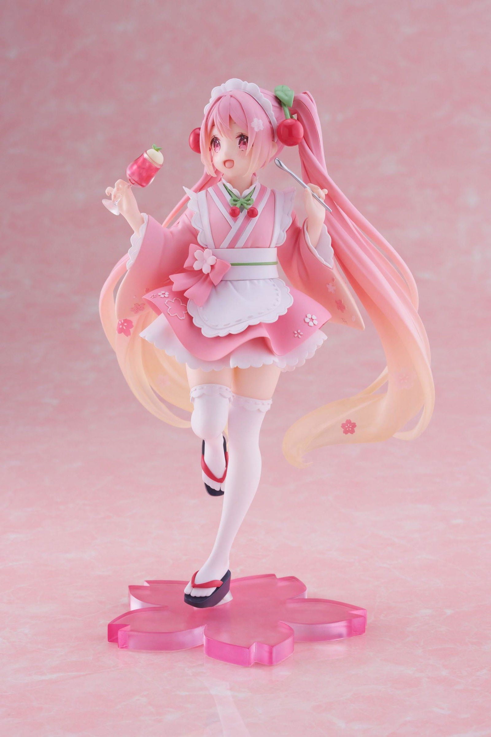 Hatsune Miku PVC Statue Newley Written Sakura Miku Japanese Cafe Ver. 18 cm Prizefiguren Yokina