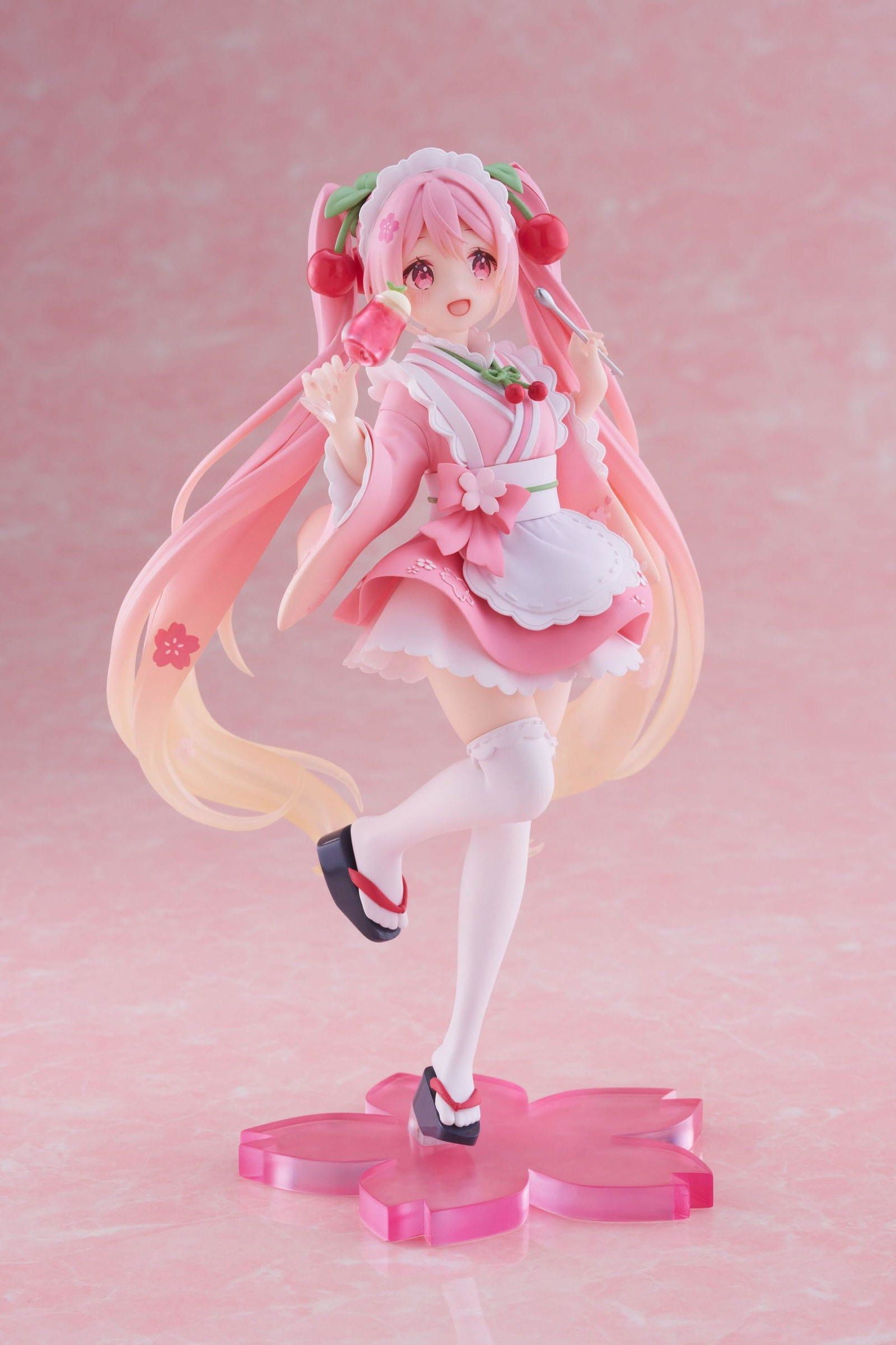 Hatsune Miku PVC Statue Newley Written Sakura Miku Japanese Cafe Ver. 18 cm Prizefiguren Yokina