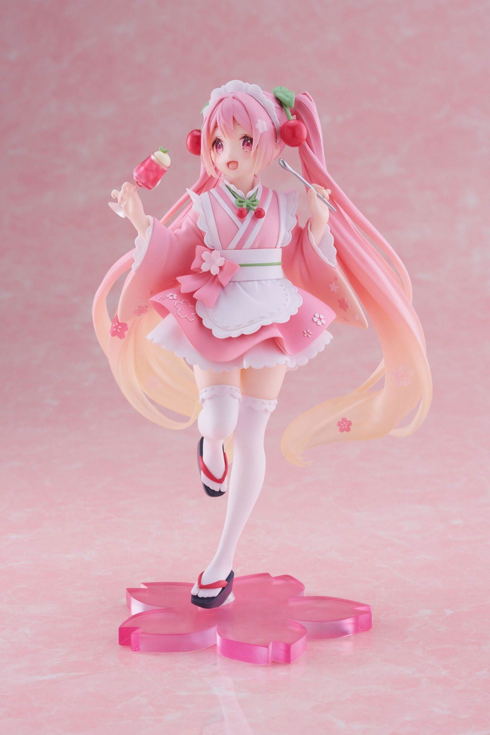 Hatsune Miku PVC Statue Newley Written Sakura Miku Japanese Cafe Ver. 18 cm Prizefiguren Yokina