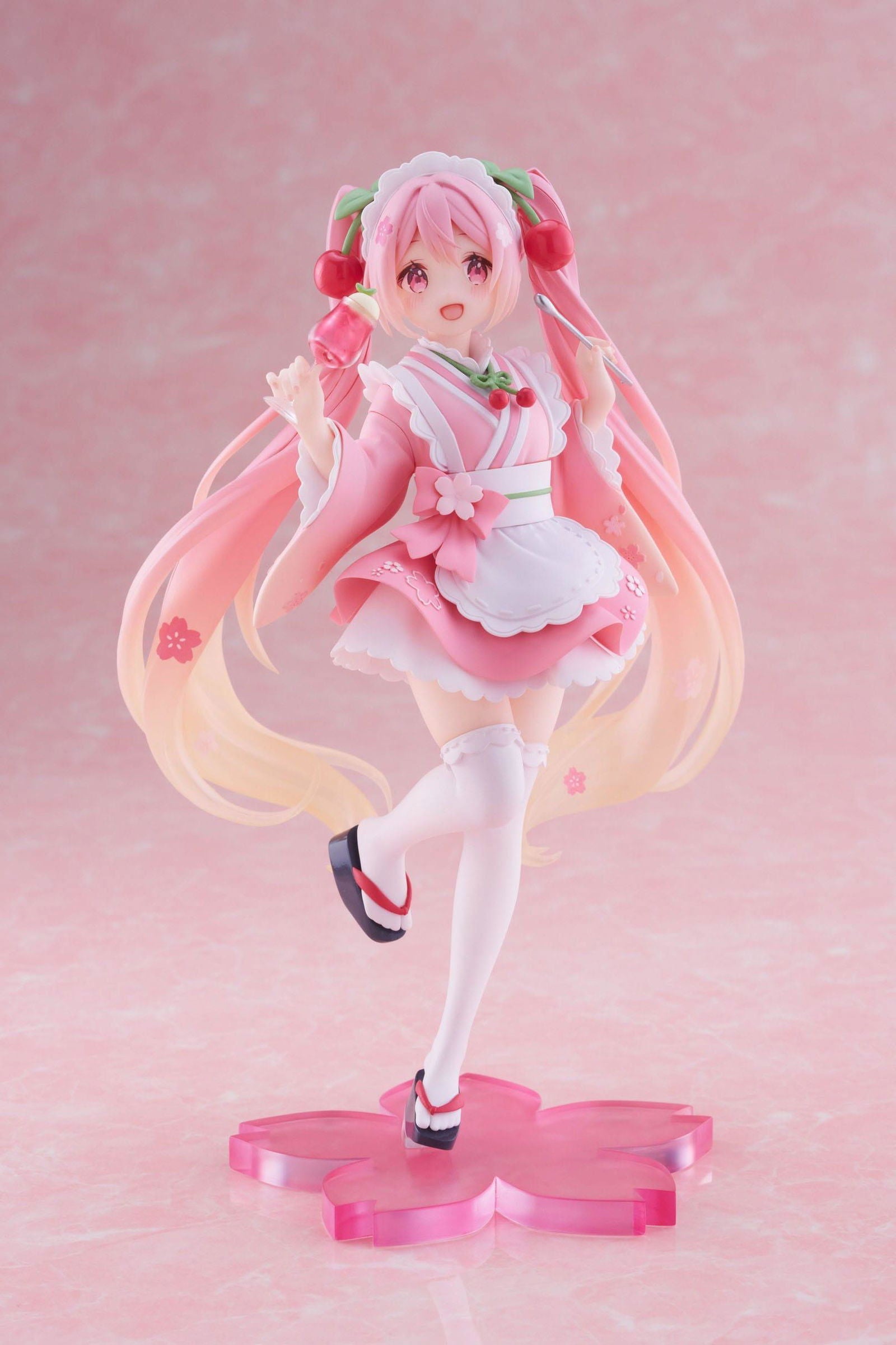 Hatsune Miku PVC Statue Newley Written Sakura Miku Japanese Cafe Ver. 18 cm Prizefiguren Yokina