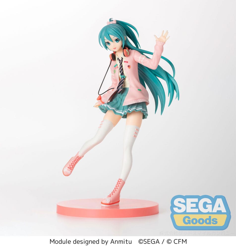 Hatsune Miku Project DIVA Arcade SPM PVC Statue Hatsune Miku Ribbon Girl 24 cm Prizefiguren Yokina