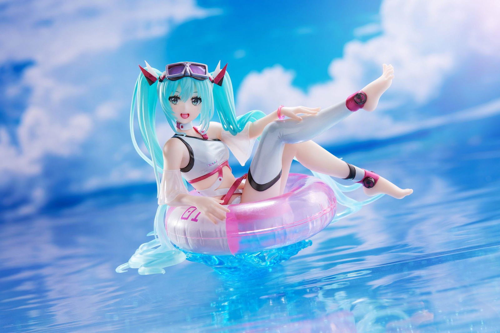 Hatsune Miku Wonderland PVC Statue Aqua Float Girls Hatsune Miku Reissue 18 cm Prizefiguren Yokina