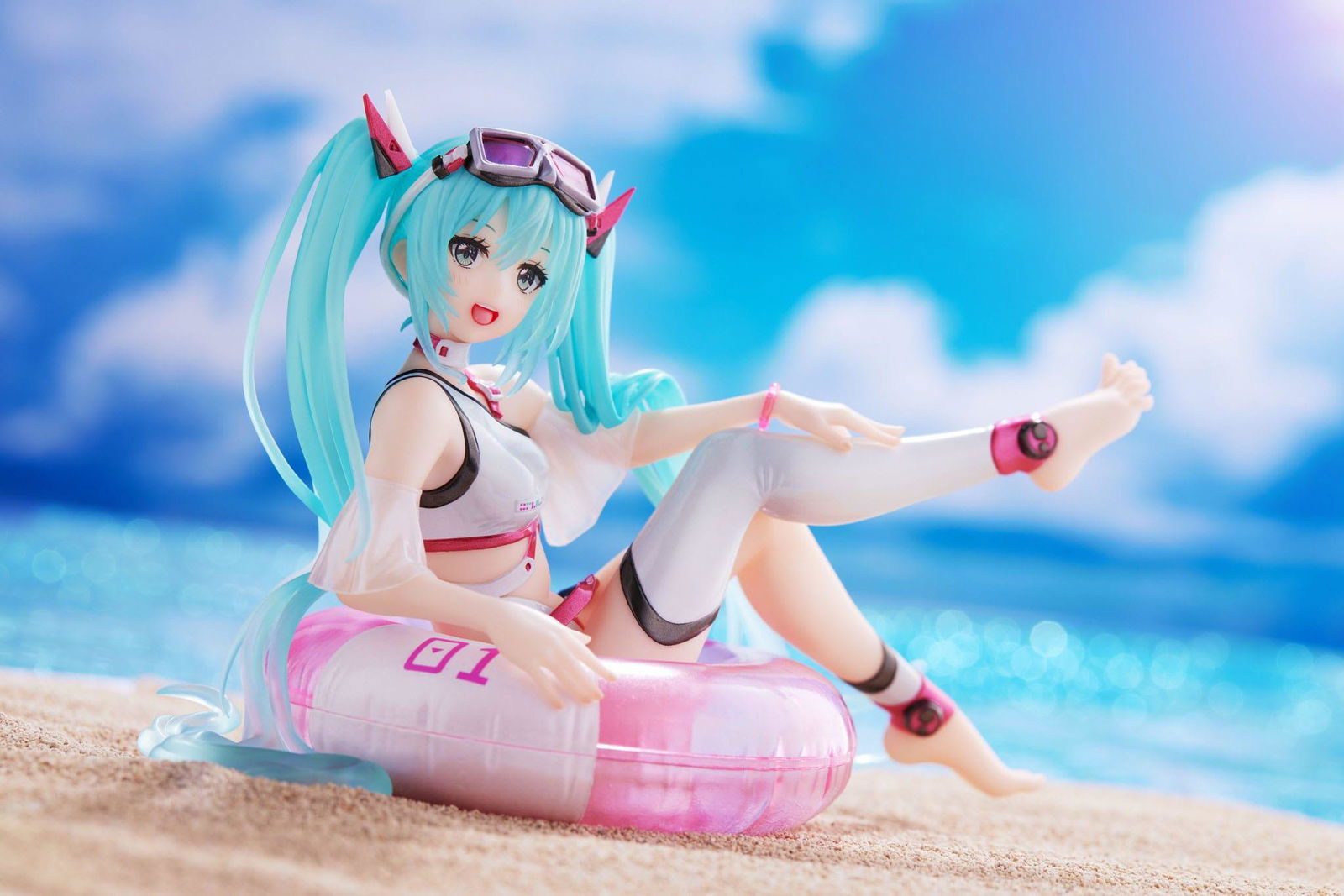 Hatsune Miku Wonderland PVC Statue Aqua Float Girls Hatsune Miku Reissue 18 cm Prizefiguren Yokina