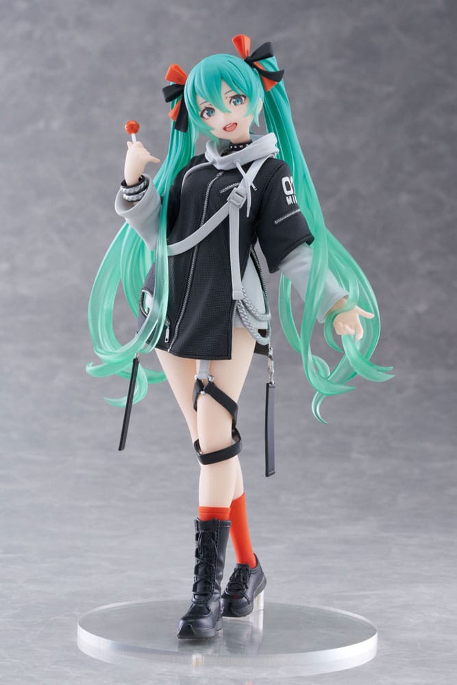 Hatsune Miku Wonderland PVC Statue Fashion Punk Ver. 18 cm Prizefiguren Yokina