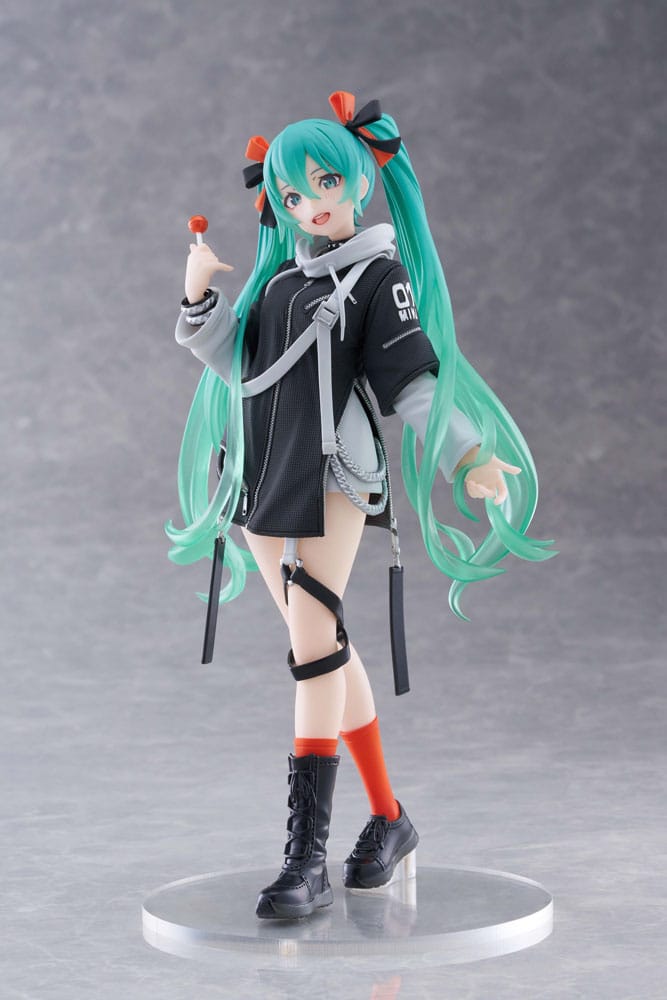 Hatsune Miku Wonderland PVC Statue Fashion Punk Ver. 18 cm Prizefiguren Yokina