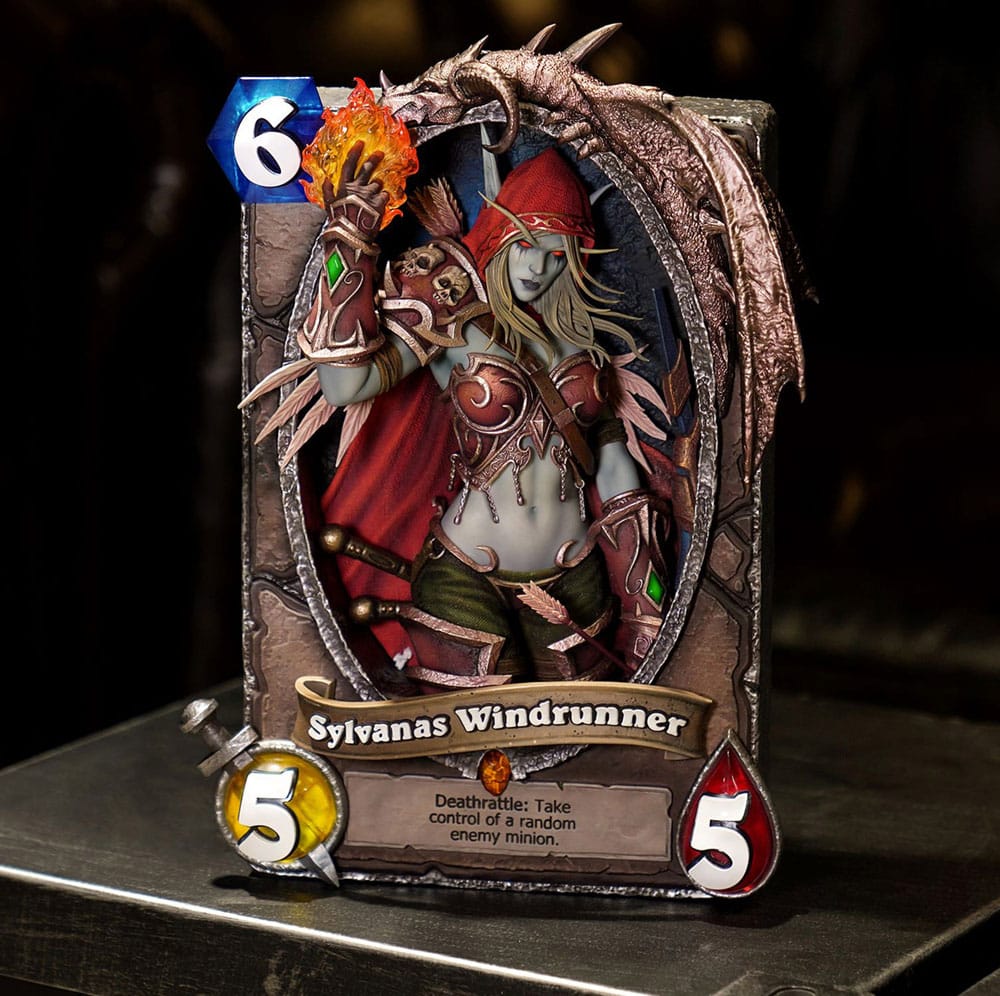 Hearthstone 3D Art Frame Statue Sylvanas Windrunner 31 cm Prizefiguren Yokina