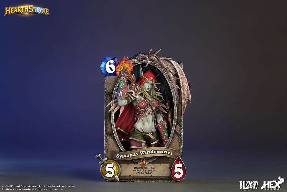 Hearthstone 3D Art Frame Statue Sylvanas Windrunner 31 cm Prizefiguren Yokina