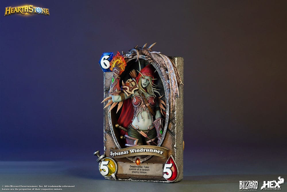 Hearthstone 3D Art Frame Statue Sylvanas Windrunner 31 cm Prizefiguren Yokina