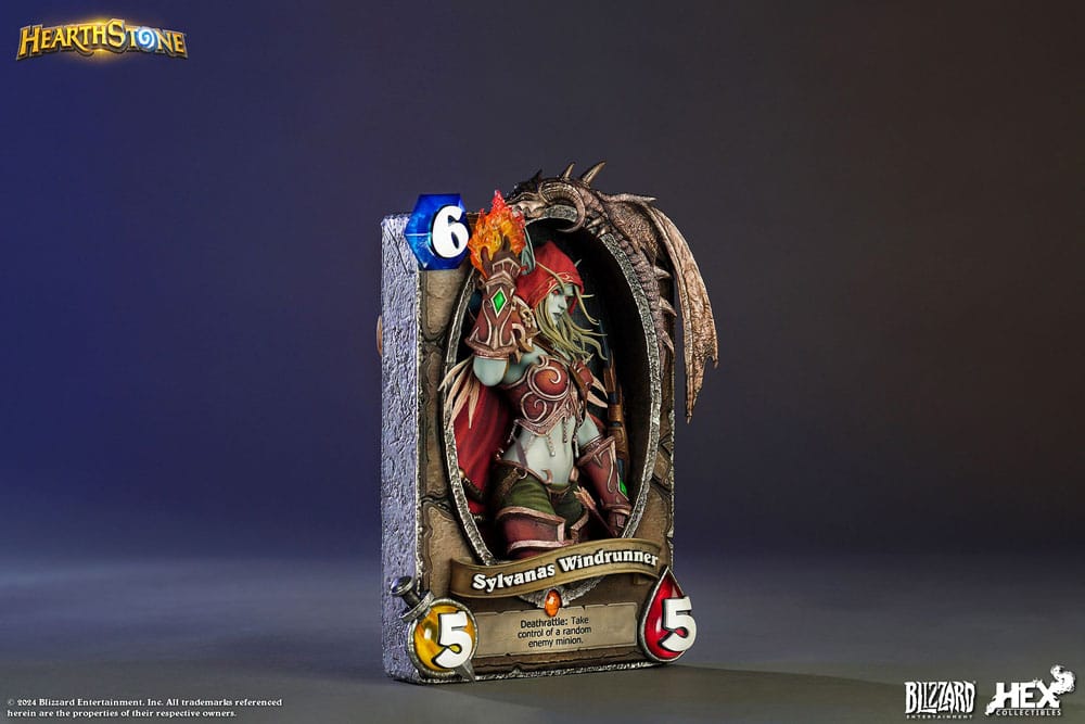 Hearthstone 3D Art Frame Statue Sylvanas Windrunner 31 cm Prizefiguren Yokina