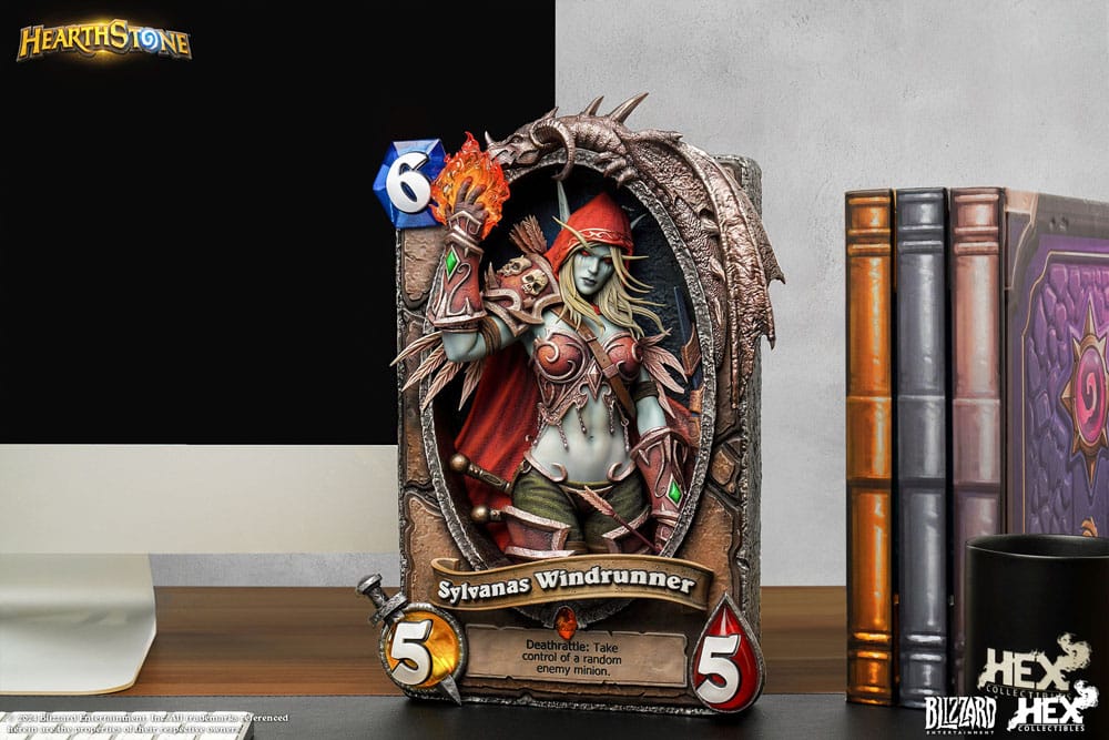 Hearthstone 3D Art Frame Statue Sylvanas Windrunner 31 cm Prizefiguren Yokina