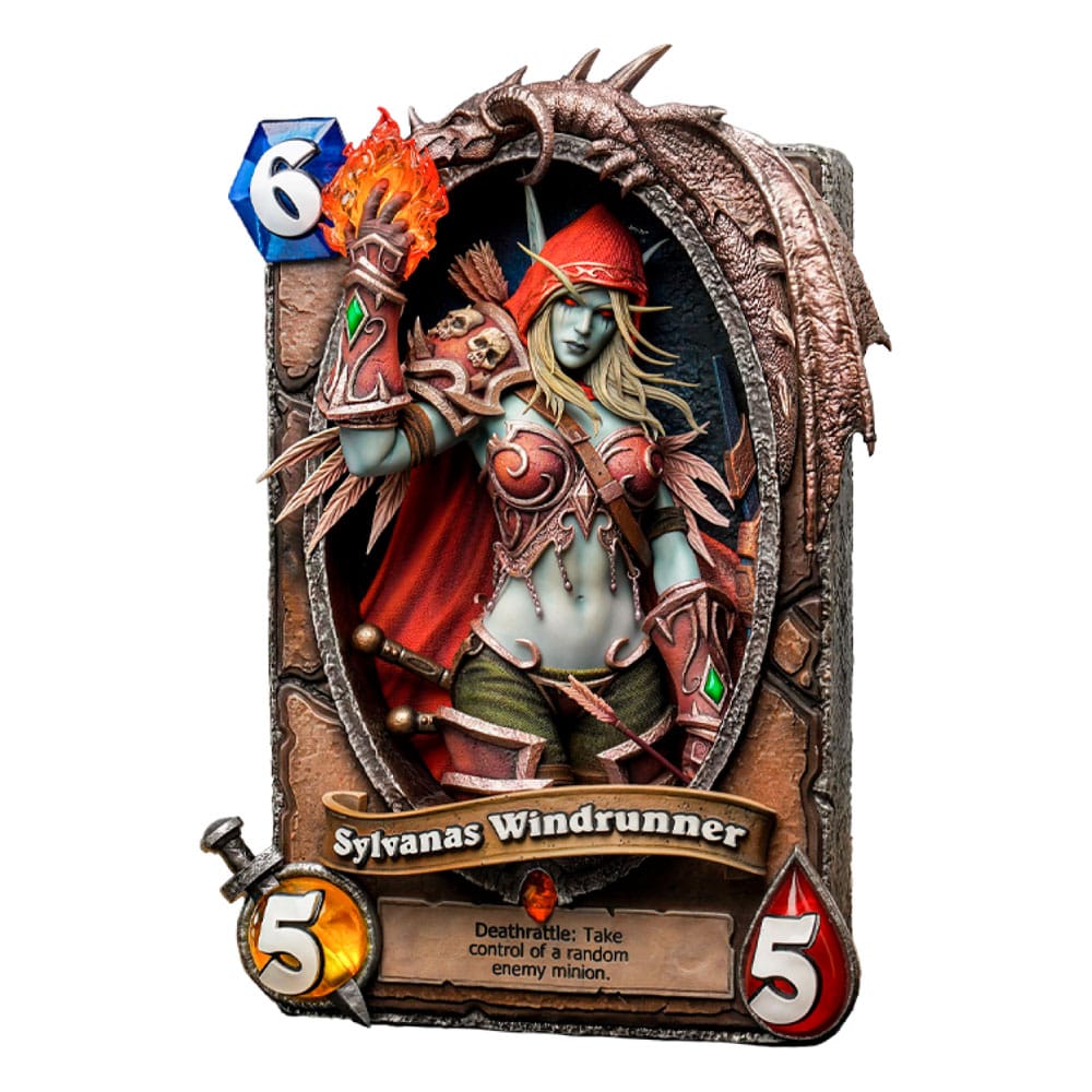 Hearthstone 3D Art Frame Statue Sylvanas Windrunner 31 cm Prizefiguren Yokina