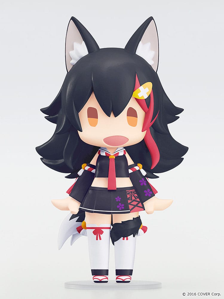 Hololive Production HELLO! GOOD SMILE Actionfigur Ookami Mio 10 cm Prizefiguren Yokina