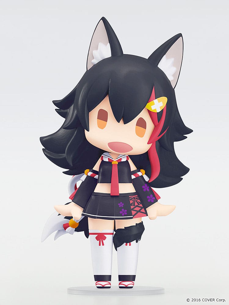 Hololive Production HELLO! GOOD SMILE Actionfigur Ookami Mio 10 cm Prizefiguren Yokina