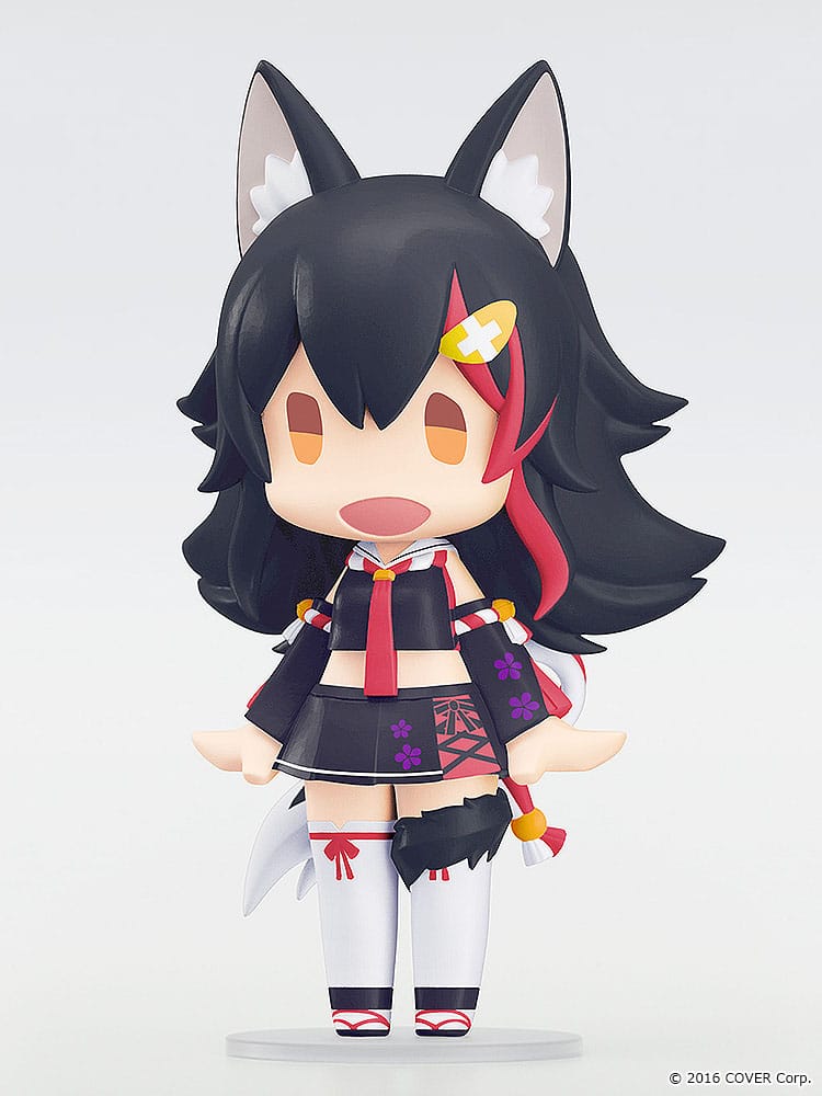 Hololive Production HELLO! GOOD SMILE Actionfigur Ookami Mio 10 cm Prizefiguren Yokina