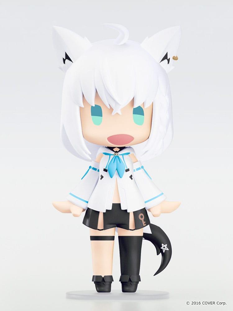 Hololive Production HELLO! GOOD SMILE Actionfigur Shirakami Fubuki 10 cm Minifiguren Yokina