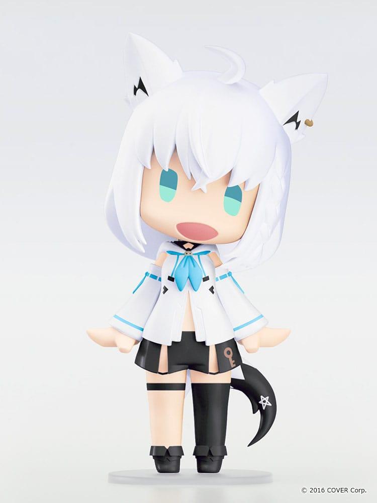 Hololive Production HELLO! GOOD SMILE Actionfigur Shirakami Fubuki 10 cm Minifiguren Yokina