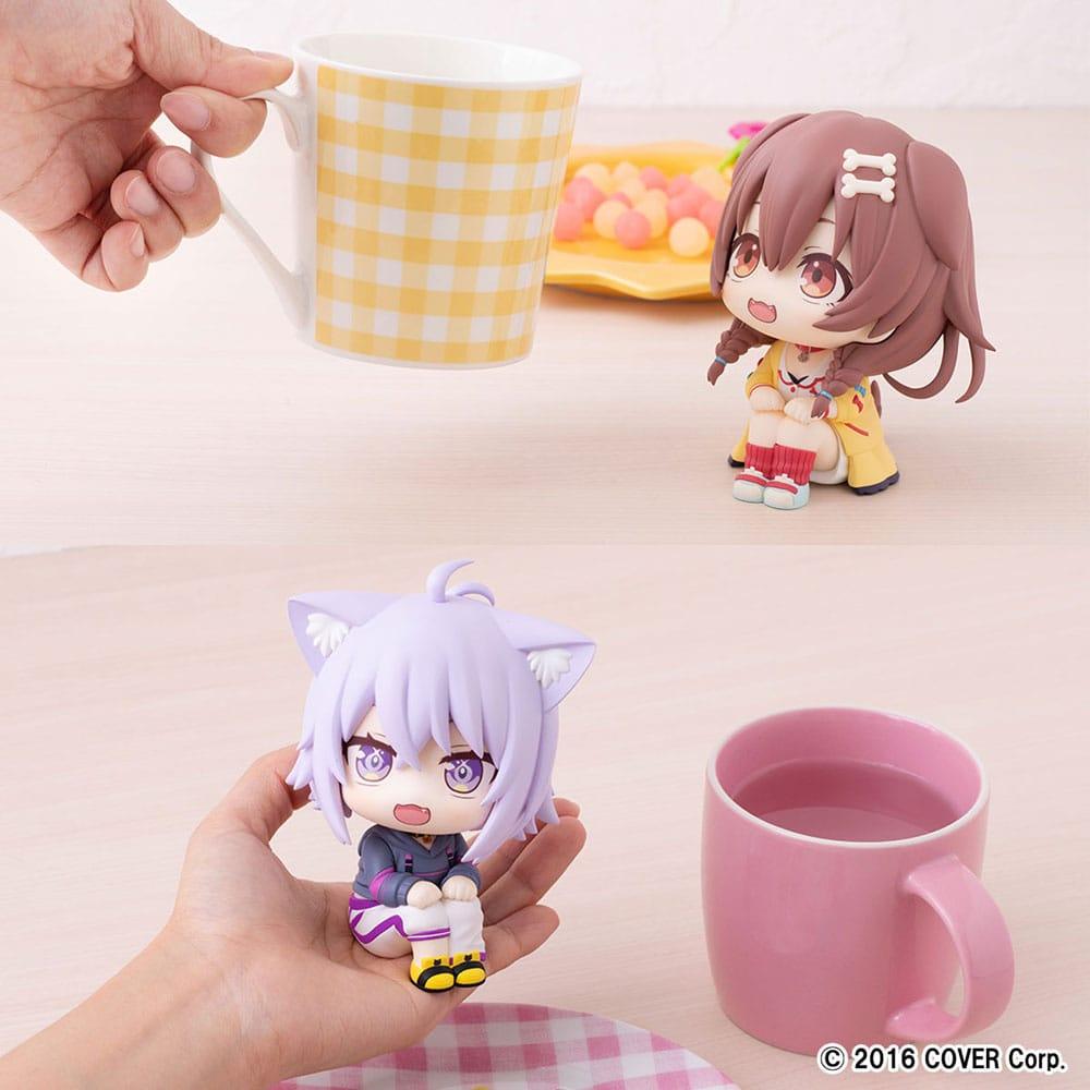 Hololive Production Look Up PVC Statue Korone Inugami & Okayu Nekomata 11 cm Minifiguren Yokina