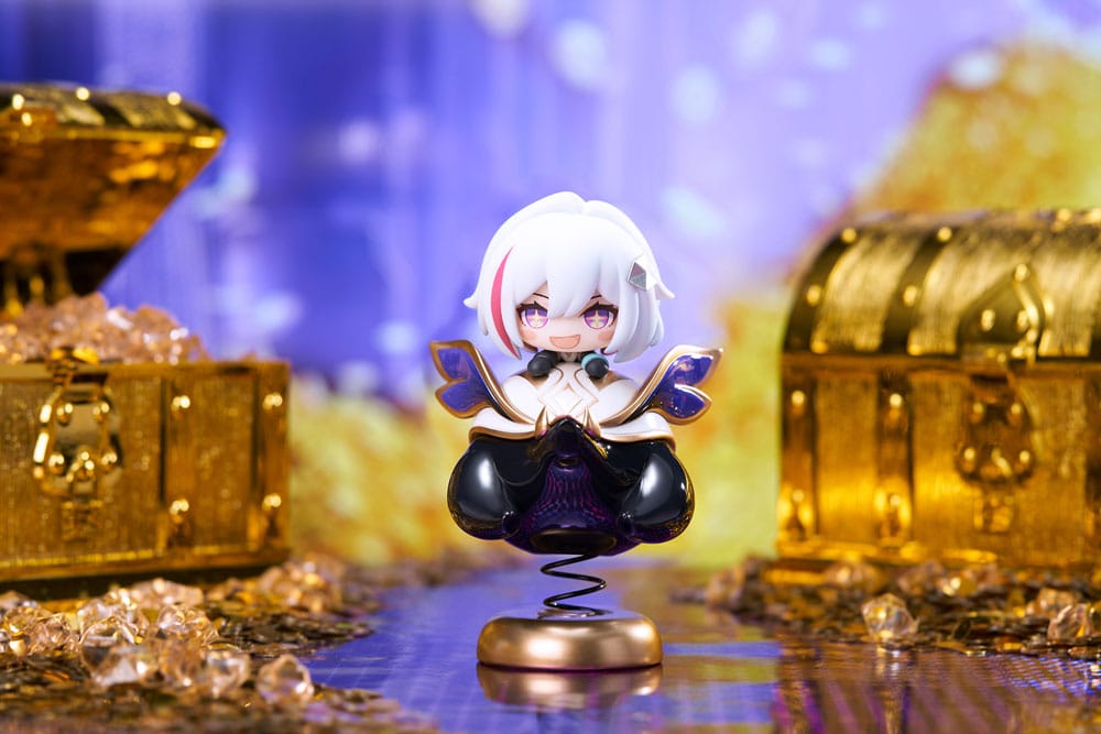 Hu Tao Chibi Topaz & Numby Chibi Chara Yurayura Stand PVC Statue 10 cm Honkai: Star Rail Prizefiguren Yokina