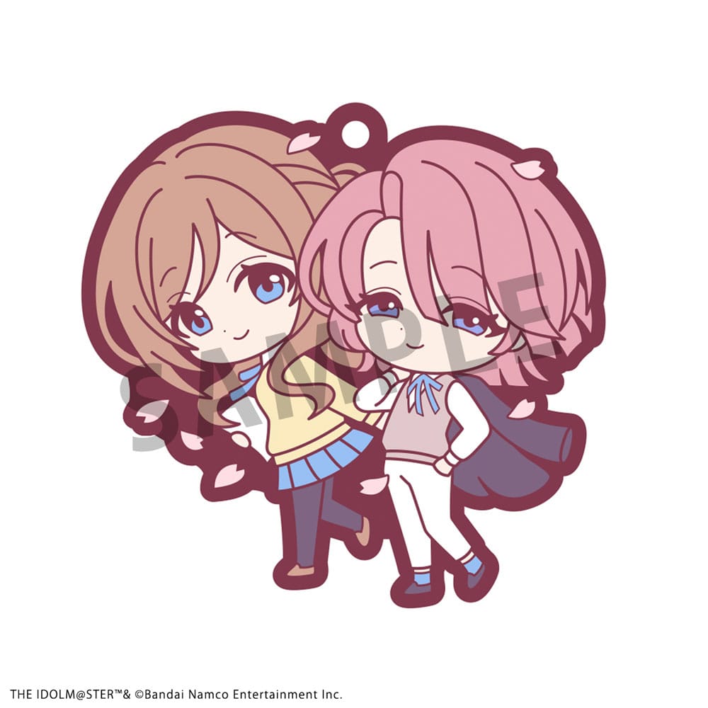 Idolmaster Rubber Mascot Buddycolle 6 Gummi-Anhänger Gakuen 7 cm Sortiment Schlüsselanhänger Yokina