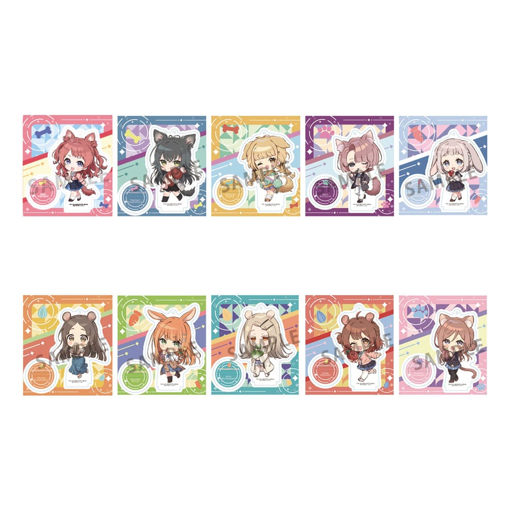 Idolmaster TokoToko 10 Acryl Figuren Display Gakuen 9 cm Acryl Stand Yokina