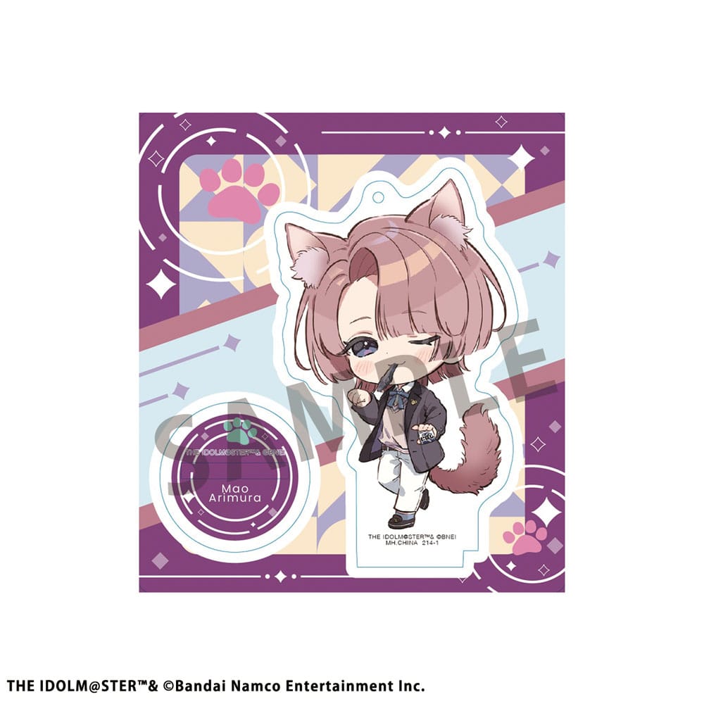 Idolmaster TokoToko 10 Acryl Figuren Display Gakuen 9 cm Acryl Stand Yokina