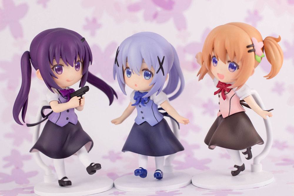Is the Order a Rabbit Bloom PVC Statue Rize 6 cm Minifiguren Yokina