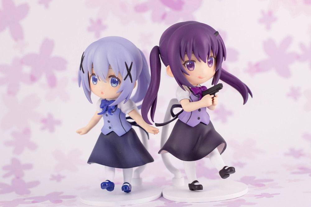 Is the Order a Rabbit Bloom PVC Statue Rize 6 cm Minifiguren Yokina