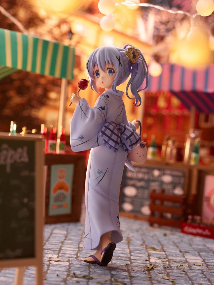 Is the order a rabbit? BLOOM PVC Statue 1/7 Chino (Summer Festival) Repackage Edition 22 cm Scalefiguren Yokina