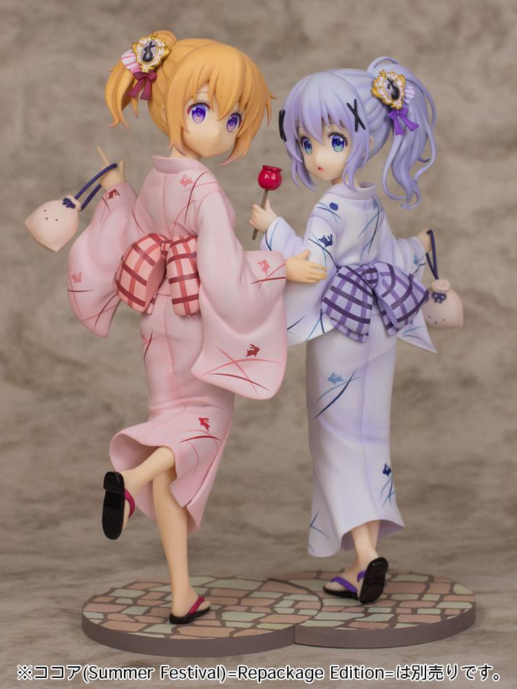 Is the order a rabbit? BLOOM PVC Statue 1/7 Chino (Summer Festival) Repackage Edition 22 cm Scalefiguren Yokina
