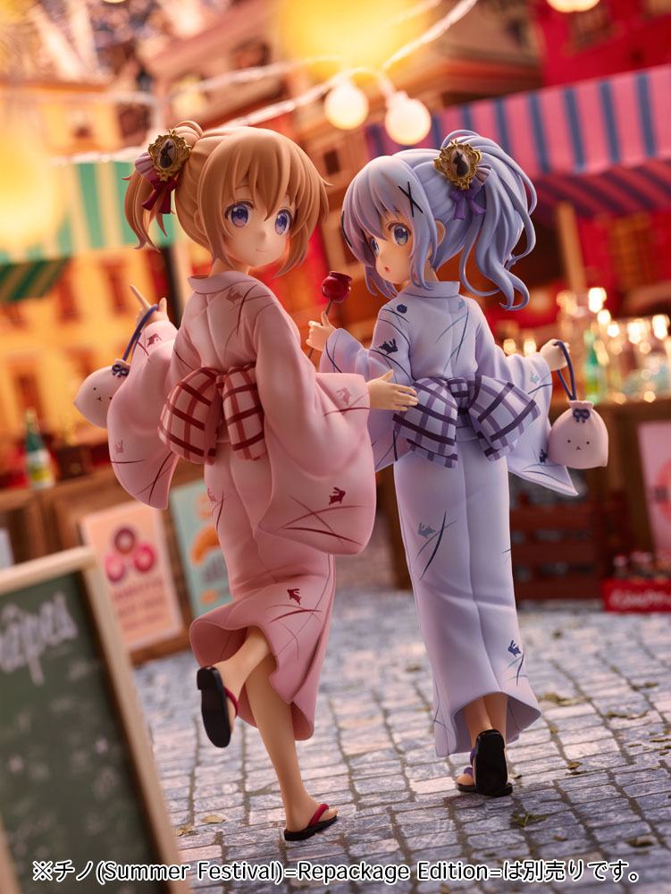 Is the order a rabbit? BLOOM PVC Statue 1/7 Chino (Summer Festival) Repackage Edition 22 cm Scalefiguren Yokina