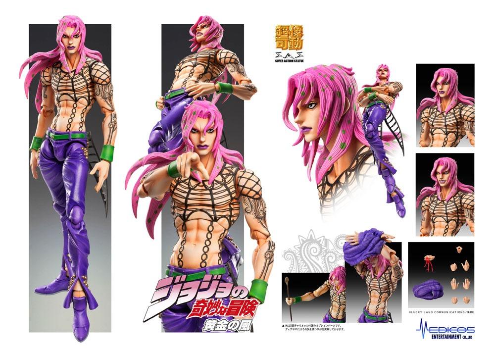 JoJo's Bizarre Adventure Part5 Super Action Actionfigur Chozokado (Diavolo) (re-run) 15 cm Figmas Yokina