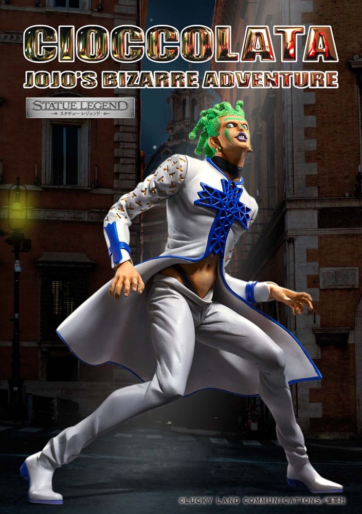 JoJo's Bizarre Adventure Part 5 Golden Wind Statue Legend PVC Statue Cioccolata 17 cm Prizefiguren Yokina