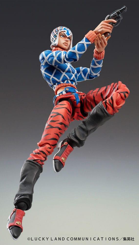 JoJo's Bizarre Adventure Part 5 Statue Legend PVC Statue Chozokado Guido Mista & S P (re-run) 15 cm Figmas Yokina