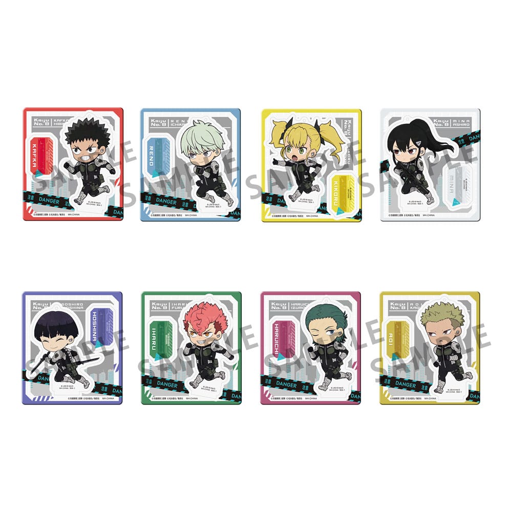 Kaiju No. 8 TokoToko Mascot Acryl 8 Figuren Display 8 cm Acryl Stand Yokina