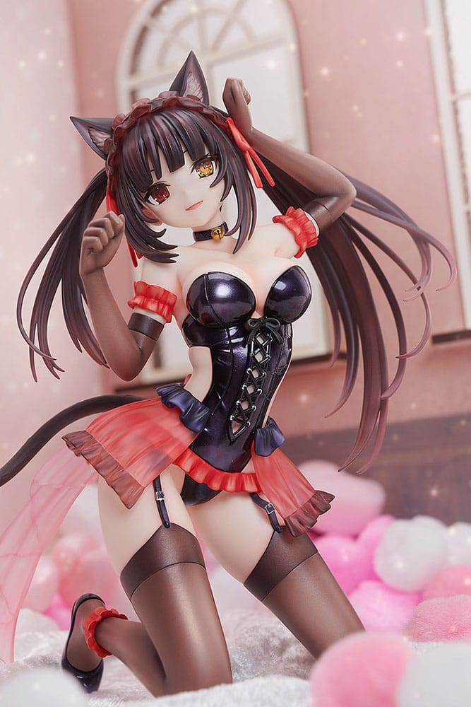 Kurumi Tokisaki Cat Ears Ver. Statue 1/7 17 cm Date A Live Scalefiguren Yokina