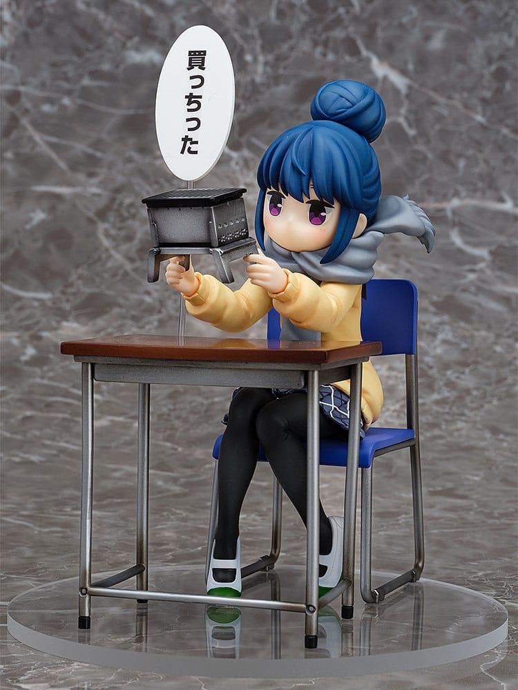 Laid-Back Camp PVC Statue 1/7 Rin Shima: Look What I Bought Ver. 14 cm Scalefiguren Yokina