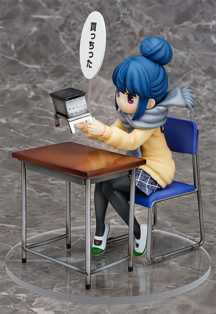 Laid-Back Camp PVC Statue 1/7 Rin Shima: Look What I Bought Ver. 14 cm Scalefiguren Yokina