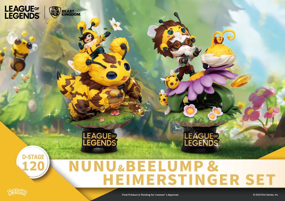 League of Legends D-Stage PVC Dioramen Set Nunu & Beelump & Heimerstinger 16 cm Prizefiguren Yokina