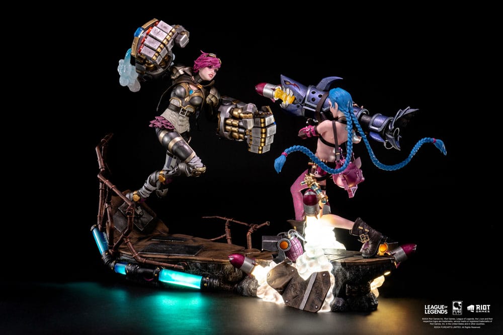 League of Legends Statuen 1/6 2er-Pack Vi & Jinx Scalefiguren Yokina