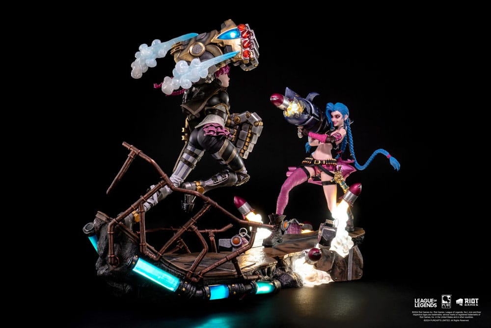 League of Legends Statuen 1/6 2er-Pack Vi & Jinx Scalefiguren Yokina