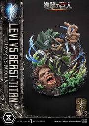 Levi Versus Beast Titan Bonus Version Ultimate Premium Masterline Series Statue 1/4 73 cm Attack on Titan Scalefiguren Yokina