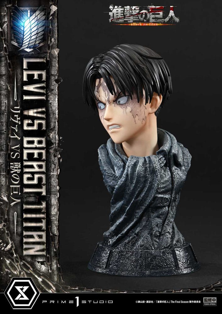 Levi Versus Beast Titan Bonus Version Ultimate Premium Masterline Series Statue 1/4 73 cm Attack on Titan Scalefiguren Yokina