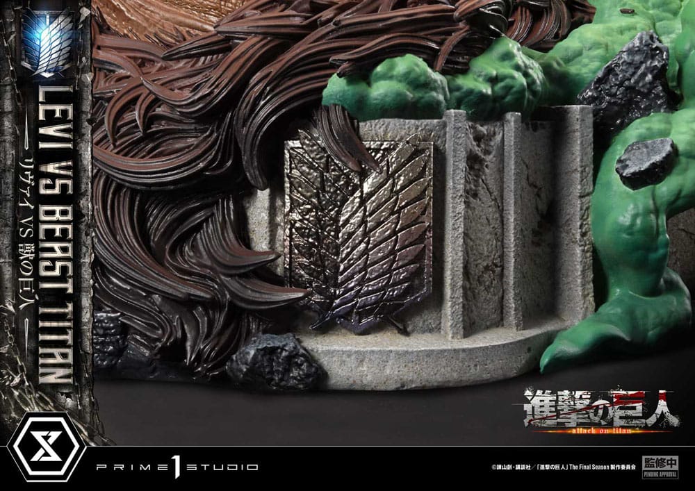 Levi Versus Beast Titan Bonus Version Ultimate Premium Masterline Series Statue 1/4 73 cm Attack on Titan Scalefiguren Yokina