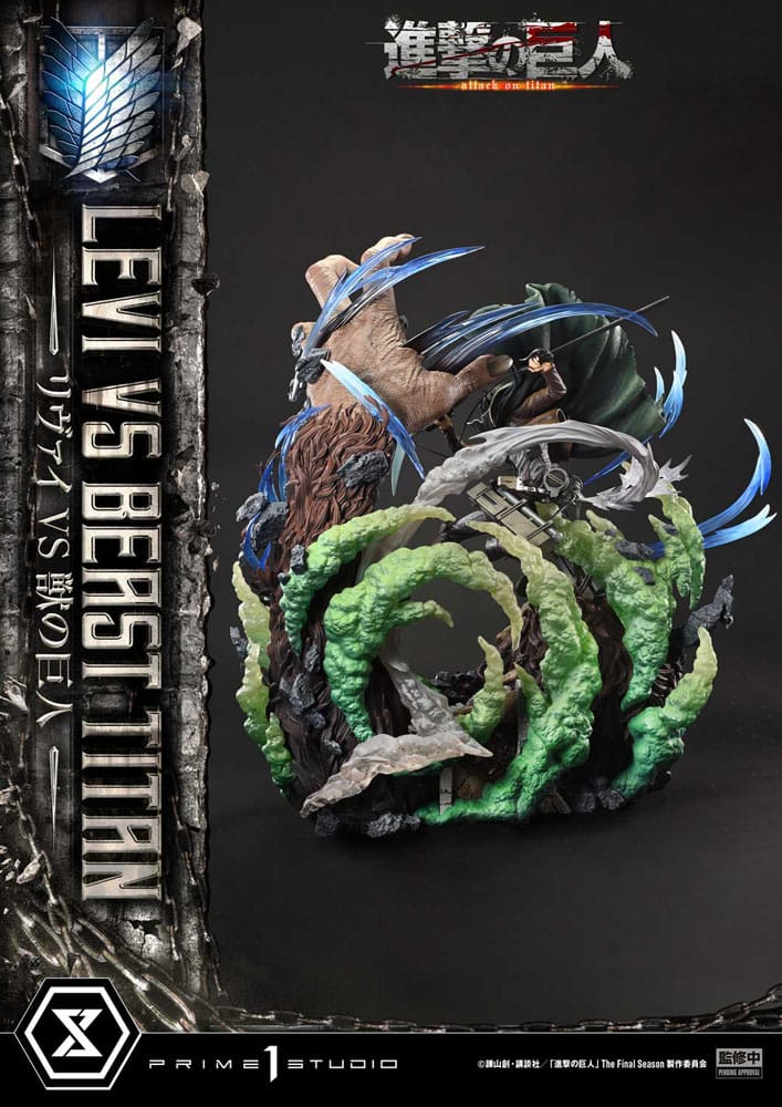 Levi Versus Beast Titan Ultimate Premium Masterline Series Statue 1/4 73 cm Attack on Titan Scalefiguren Yokina