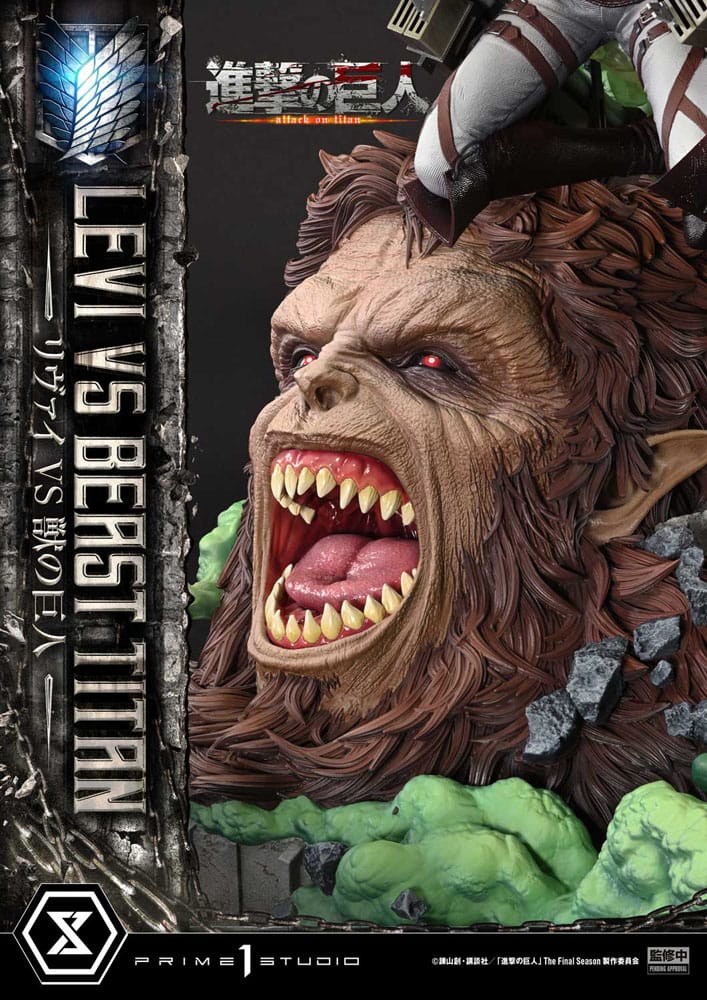 Levi Versus Beast Titan Ultimate Premium Masterline Series Statue 1/4 73 cm Attack on Titan Scalefiguren Yokina